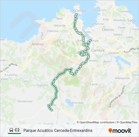 C2 Bus Line Map