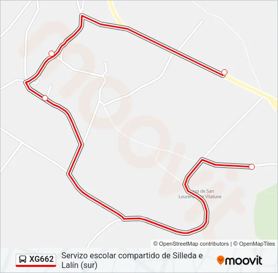 XG662 Bus Line Map