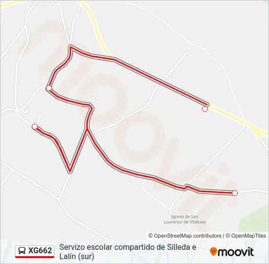 XG662 Bus Line Map