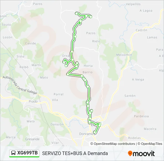 XG699TB Bus Line Map