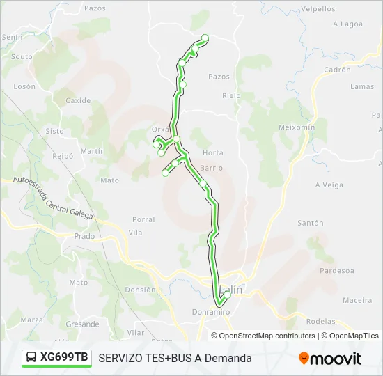 XG699TB Bus Line Map