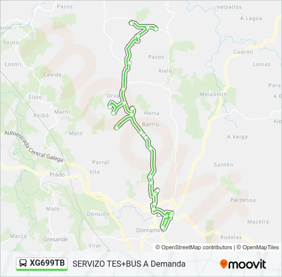 XG699TB Bus Line Map