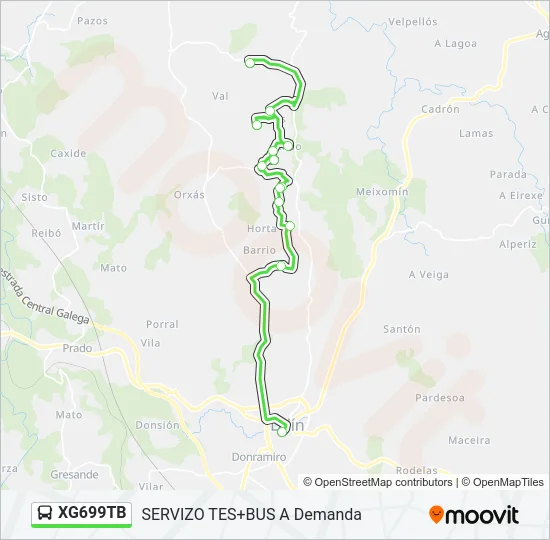 XG699TB Bus Line Map