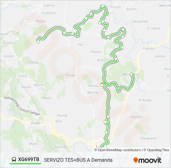 XG699TB Bus Line Map