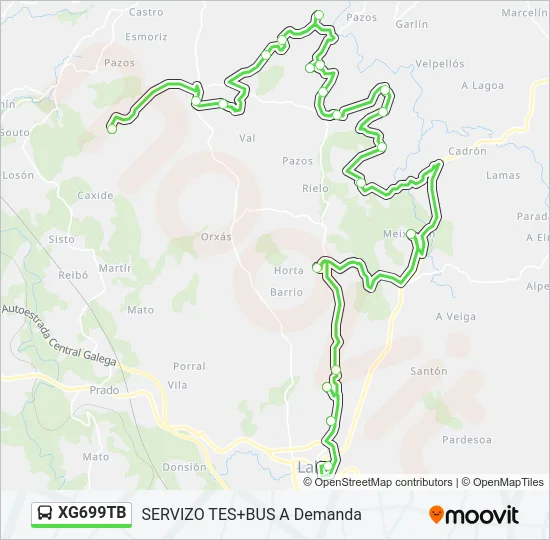 XG699TB Bus Line Map