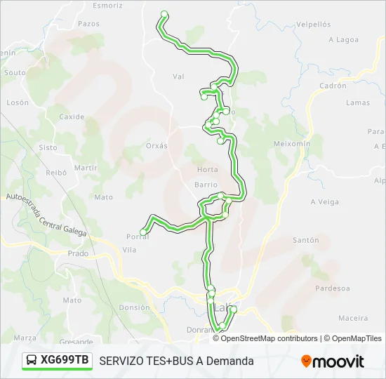 XG699TB Bus Line Map