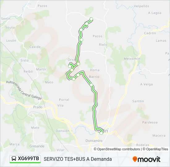 XG699TB Bus Line Map