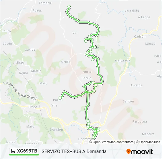 XG699TB Bus Line Map