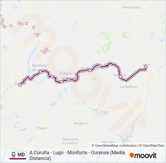 MD Train Line Map