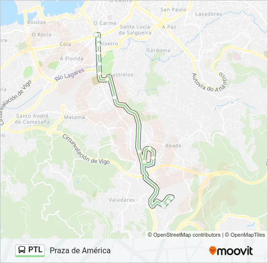 PTL Bus Line Map