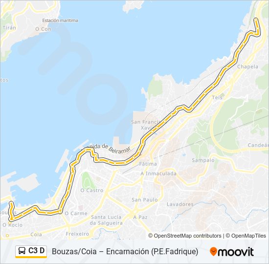 C3 D bus Line Map