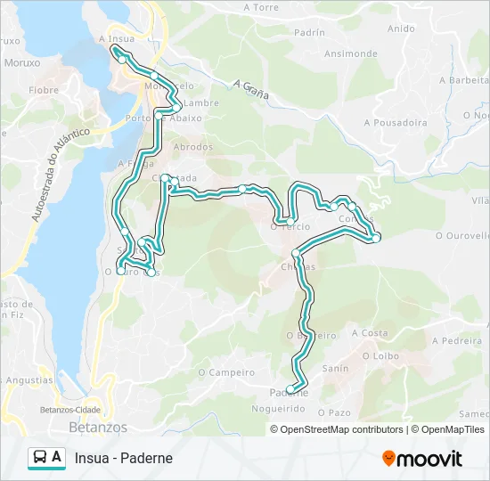 A Bus Line Map