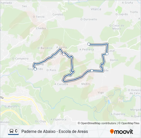 C Bus Line Map