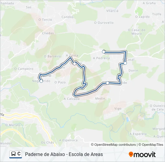 C Bus Line Map