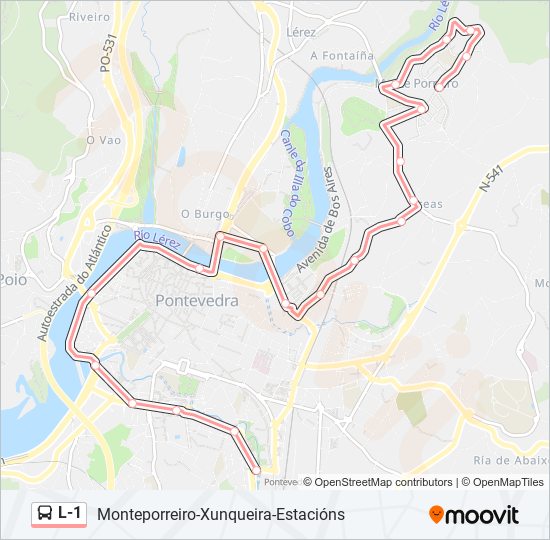 L-1 bus Line Map