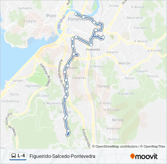 L-4 Bus Line Map
