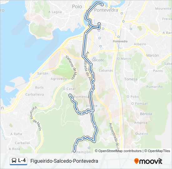 L-4 Bus Line Map