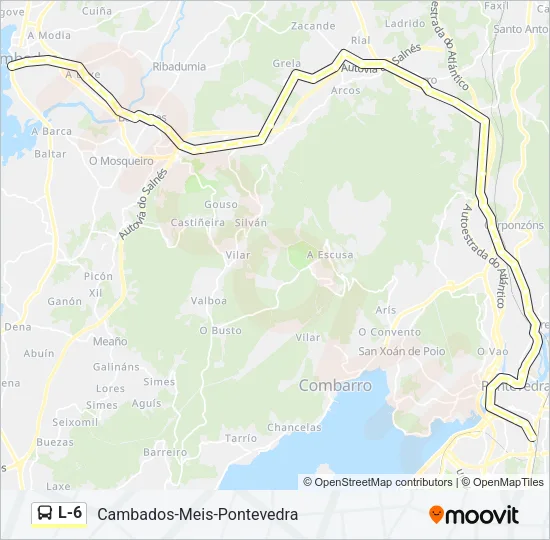 L-6 Bus Line Map