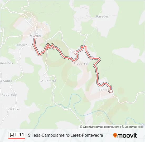 L-11 Bus Line Map
