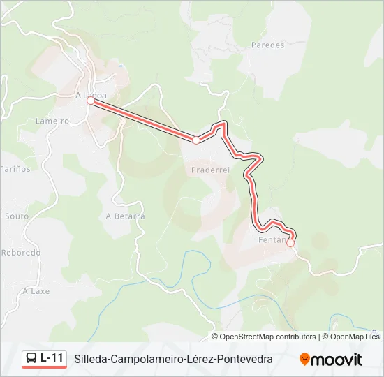 L-11 Bus Line Map