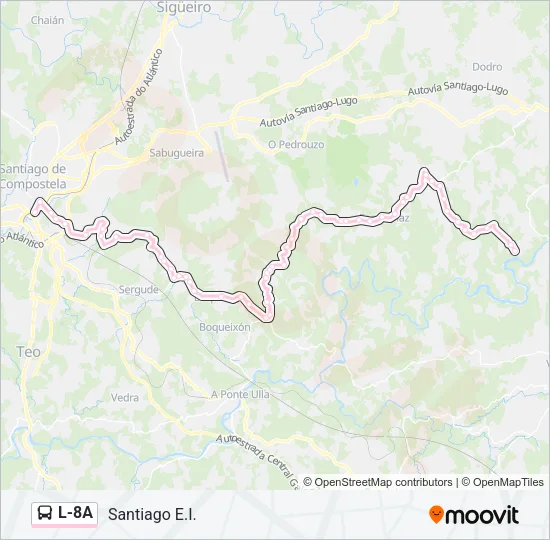 L-8A Bus Line Map