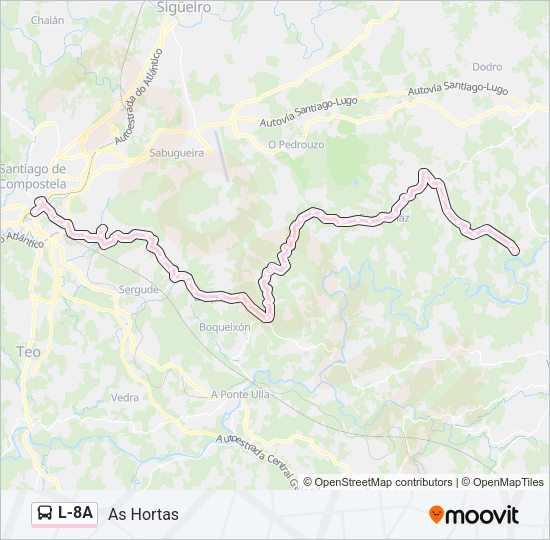 L-8A Bus Line Map