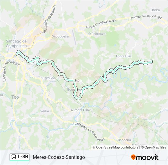 L-8B Bus Line Map