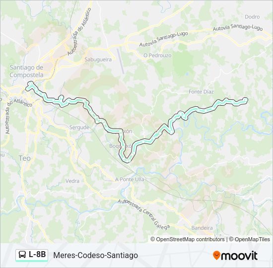 L-8B Bus Line Map