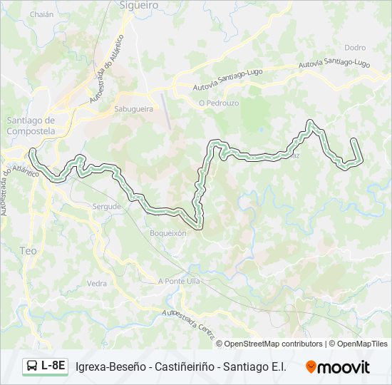 L-8E bus Line Map