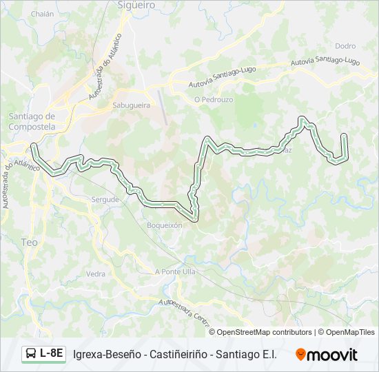 L-8E bus Line Map