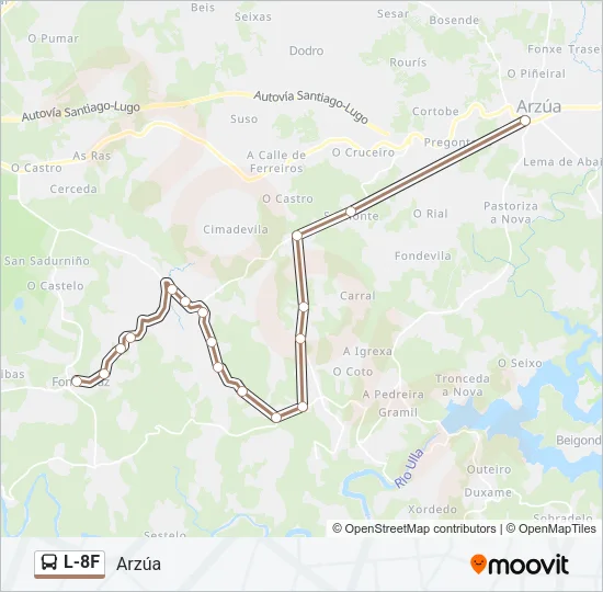 L-8F Bus Line Map