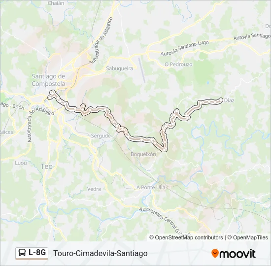 L-8G Bus Line Map