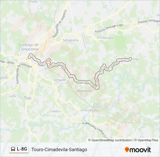 L-8G Bus Line Map