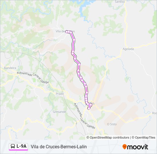 L-9A bus Line Map