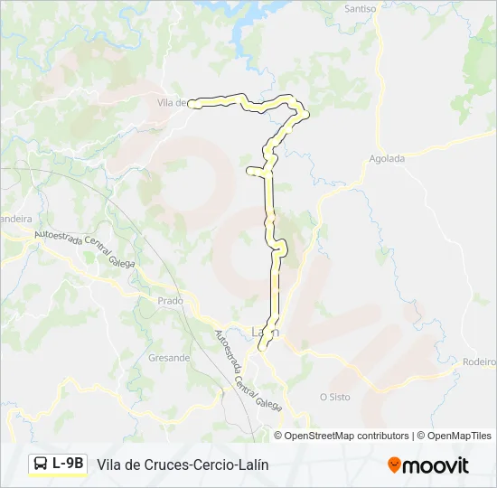 L-9B Bus Line Map
