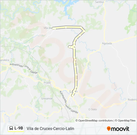 L-9B Bus Line Map