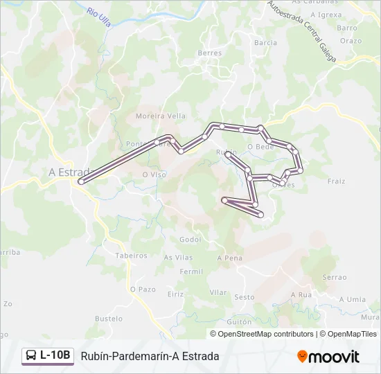 L-10B Bus Line Map