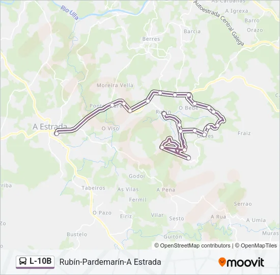 L-10B Bus Line Map