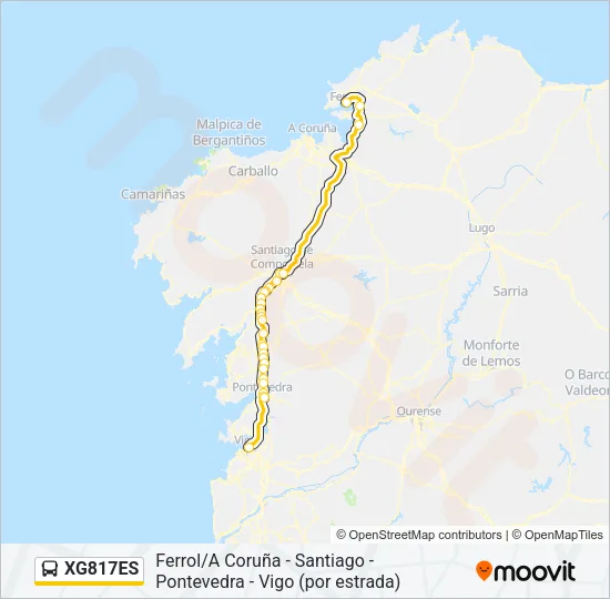 XG817ES Bus Line Map