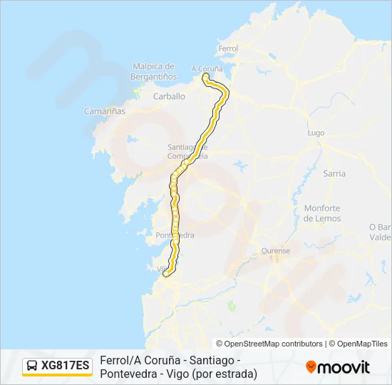 XG817ES Bus Line Map
