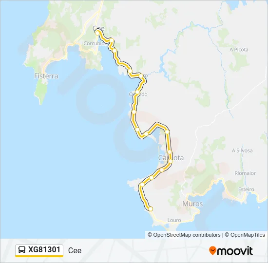 XG81301 Bus Line Map