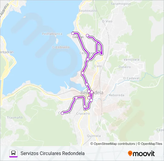 CIRCULARES (XG624) Bus Line Map