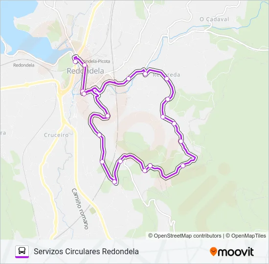 CIRCULARES (XG624) Bus Line Map