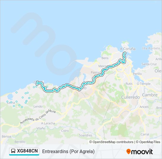 XG848CN bus Line Map