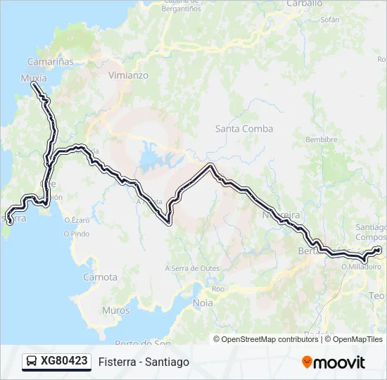 XG80423 Bus Line Map