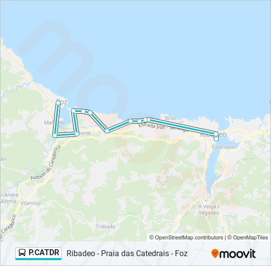 P.CATDR bus Mapa de línia