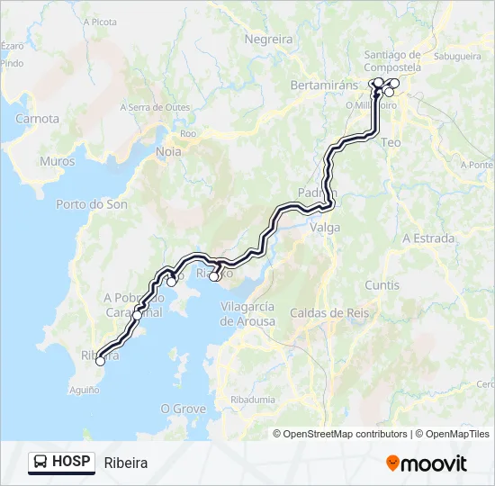 HOSP Bus Line Map