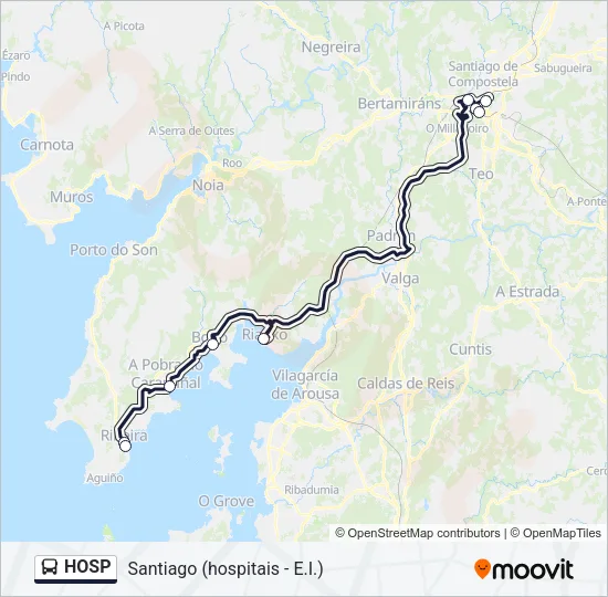 HOSP Bus Line Map