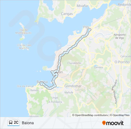 Mapa de 2C de autobús