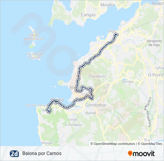 2D Bus Line Map